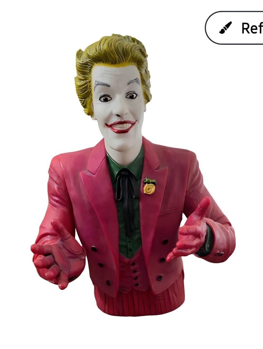 2015 BATMAN Classic TV Series Joker Vinyl Bank Bust Never Used
